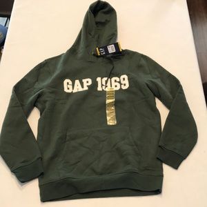 GAP | Shirts | Mens Gap 969 Logo Hoodie Green Medium Nwt | Poshmark